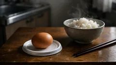 卵かけご飯の卵置き場問題はアイスのフタ再利用でスッキリ解決