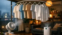 部屋干しで洗濯物が乾かない日に試したいコツ5選 風と湿度で差がつく快適な干し方