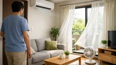 夏の換気でエアコンは消すべき？ つけたままが正解な理由と電気代の差