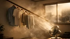 部屋干し臭を防ぐコツは5〜6時間で乾かすこと、今日からできる湿気対策