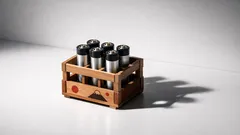 セリアのミニチュア一升瓶ケースが収納に化けた、電池とペンの迷子を110円で解決