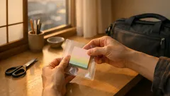 付箋が折れない クリアファイルで作る5分ケースの簡単アイデア