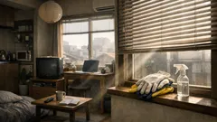 軍手+ゴム手袋でブラインド掃除が一気にラクになる時短テク