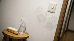 壁の手あか汚れは100均で解決 ホコリ取りブラシとアルカリ電解水の簡単掃除術