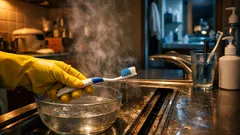 捨てる前の歯ブラシが大掃除の神ツールに 熱湯1分で曲げて溝掃除がラクになる