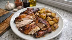 前日仕込みで当日は焼くだけ：ペルー風ローストチキン「ポジョ・ア・ラ・ブラサ」とローストポテト