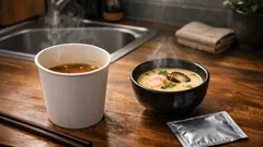 カップ麺の残りスープは流しに流さないで 正しい捨て方と簡単活用法を解説