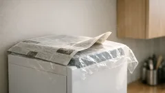 冷蔵庫の上にラップや新聞紙を敷かないほうがいい理由 省エネと放熱の基本