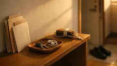 セリアのハンカチスタンドが優秀すぎる 100均で作る小物と郵便物の定位置収納